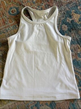 lululemon athletica white/cream athletic tank top